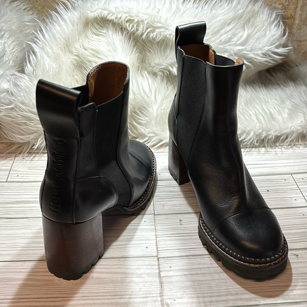 See By Chloe Black Ankle Boots